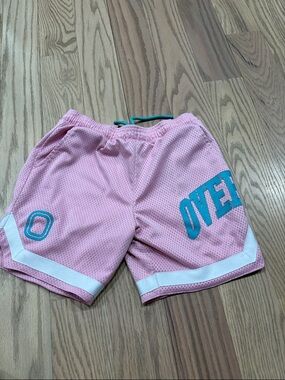 Overtime Pink Mesh Athletic Shorts